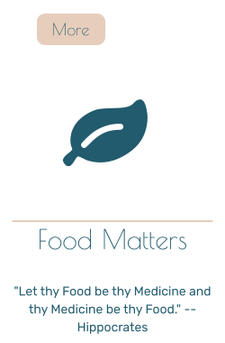 Food Matters   "Let thy Food be thy Medicine and thy Medicine be thy Food." -- Hippocrates  More